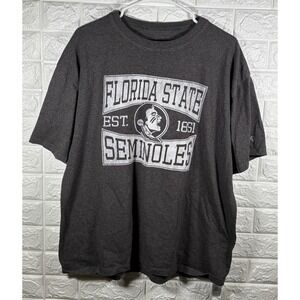 Alta Gracia Mens‎ Shirt Size XL Florida State Seminoles Gray Short Sleeve Fsu